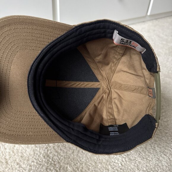 5.11 Tactical Series Hat Cap Snapback Mens Adjustable Brown Always Be Ready - Picture 7 of 7